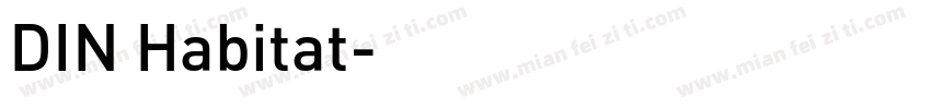 DIN Habitat字体转换